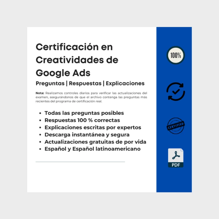 Certificación en Creatividades de Google Ads